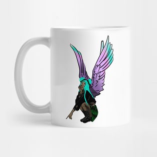 Blue haired angel Mug